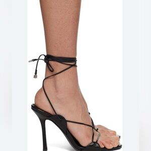 Alexander Wang Lucienne 105mm Leather Ankle Tie Heeled Sandals - NWT